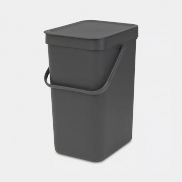 Koš za organske odpadke Sort & Go, 12L - siva