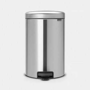 Koš s stopalko NewIcon, 20L - kovinske mat barve