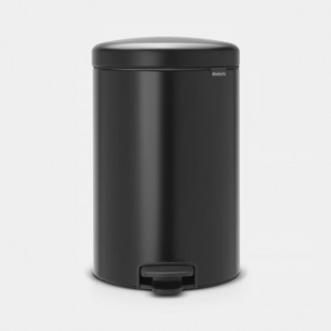 Koš s stopalko NewIcon, 20L - mat črn