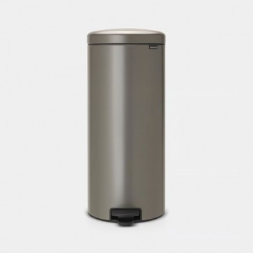 Koš s stopalko NewIcon, 30L - platinast