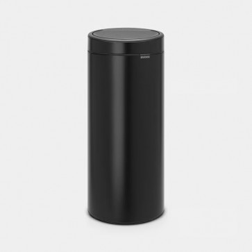 Koš z odpiranjem na dotik New, 30L - mat črn