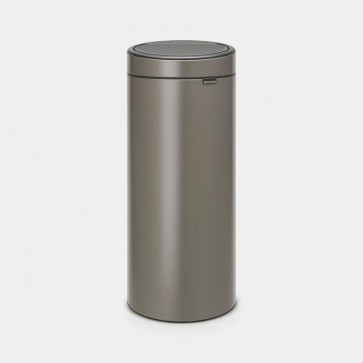 Koš z odpiranjem na dotik New, 30L - platinast
