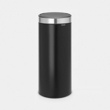 Koš z odpiranjem na dotik New, 30L - mat črn