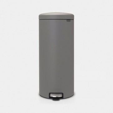 Koš s stopalko NewIcon, 30L - mineralno betonsko siva