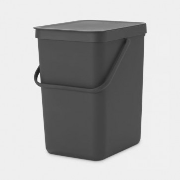 Koš za organske odpadke Sort & Go, 25L - siva
