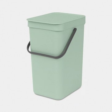 Koš za organske odpadke Sort & Go, 12L - žadasto zelena