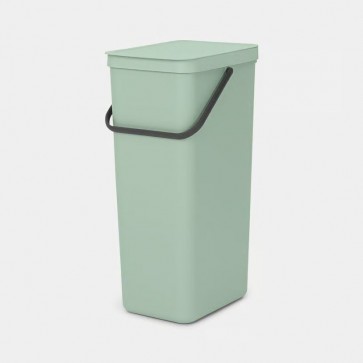 Koš za recikliranje Sort & Go, 40L - žadasto zelena