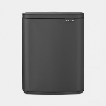 Koš za odpadke Bo, 12L - mineralno temno siva