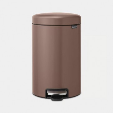 Koš s stopalko NewIcon, 12L - satenasta taupe barva