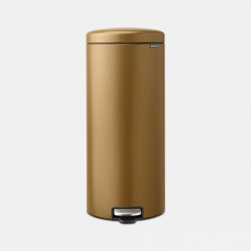 Koš s stopalko NewIcon, 30L - tople medeninaste barve