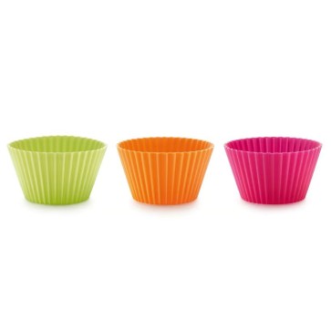 Set Silikonskih modelov za mafine, 6 kosov, 7 cm – Mešane