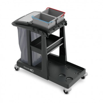 Delovni voziček ReFlo ECO-Matic EM3 z 2 x 10-litrskima vedroma