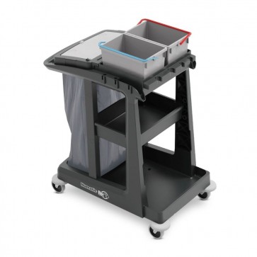 Delovni voziček ReFlo ECO-Matic EM1 z 2 x 10-litrskima vedroma