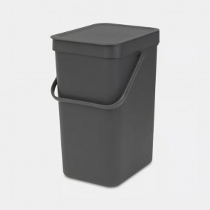 Koš za organske odpadke Sort & Go, 12L - siva