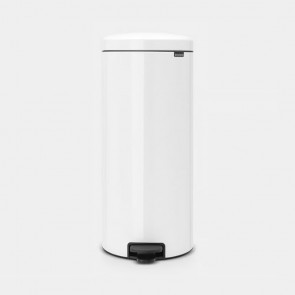 Koš s stopalko NewIcon, 30L - bela