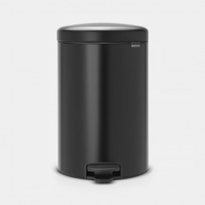Koš s stopalko NewIcon, 20L - mat črn