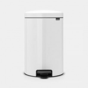Koš s stopalko NewIcon, 20L - bela
