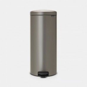 Koš s stopalko NewIcon, 30L - platinast