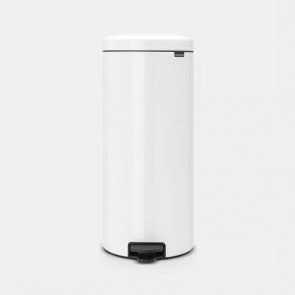Koš s stopalko NewIcon, 30L - bela