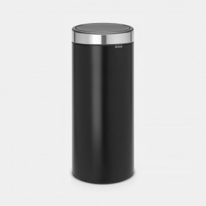 Koš z odpiranjem na dotik New, 30L - mat črn
