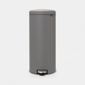 Koš s stopalko NewIcon, 30L - mineralno betonsko siva