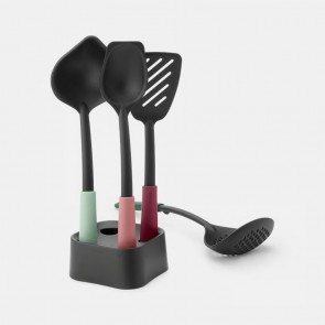 Set kuhinjskih pripomočkov Tasty+ s stojalom - mešane barve