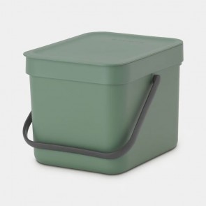 Koš za organske odpadke Sort & Go, 6L - temno zelena