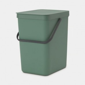 Koš za organske odpadke Sort & Go, 25L - temno zelena