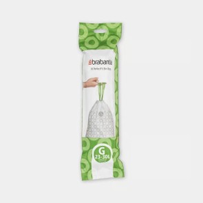 Vrečke PerfectFit, oznaka G, 23-30L, 10 vrečk - bela