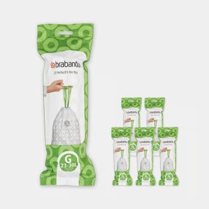 Vrečke PerfectFit, oznaka G, 23-30L,120 vrečk - bela