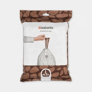 Vrečke PerfectFit, oznaka L, 40-45L, 40 vrečk - bela