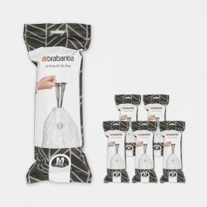 Vrečke PerfectFit, oznaka M, 60L, 120 vrečk - bela