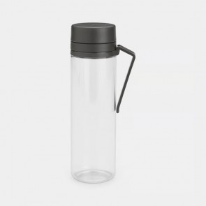 Steklenica s cedilom Make & Take - temno siva