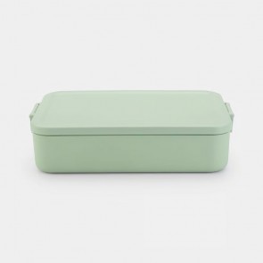 Posoda za malico Make & Take, velika, plastična - žadasto zelena