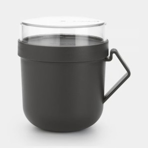 Lonček za juho Make & Take, 0.6L - temno siva