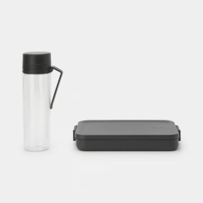 Set za kosilo Make & Take, 2 kosa - temno siva