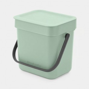 Koš za organske odpadke Sort & Go, 3L - žadasto zelena