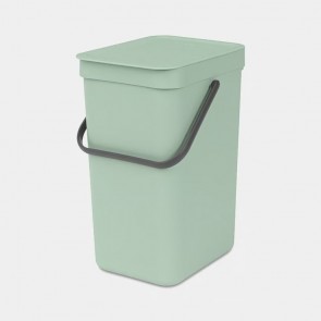 Koš za organske odpadke Sort & Go, 12L - žadasto zelena
