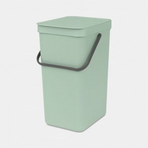 Koš za organske odpadke Sort & Go, 16L - žadasto zelena