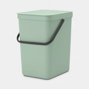 Koš za organske odpadke Sort & Go, 25L - žadasto zelena