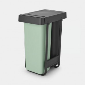 Vgradni koš Sort & Go, 2x30L - temno siva