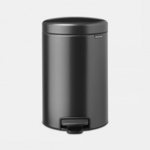 Koš s stopalko NewIcon, 12L - siv