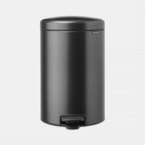 Koš s stopalko NewIcon, 20L - siv