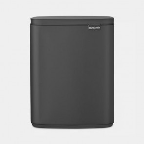 Koš za odpadke Bo, 12L - mineralno temno siva