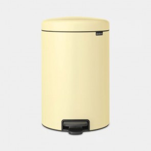 Koš s stopalko NewIcon, 20L - nežno rumena