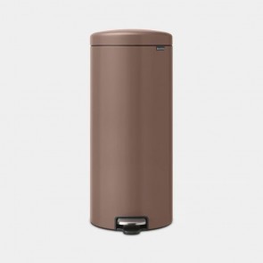 Koš s stopalko NewIcon, 30L - satenasta taupe barva
