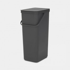 Koš za recikliranje Sort & Go, 40L - siva
