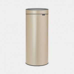Koš z odpiranjem na dotik New, 30L - kovinsko zlata