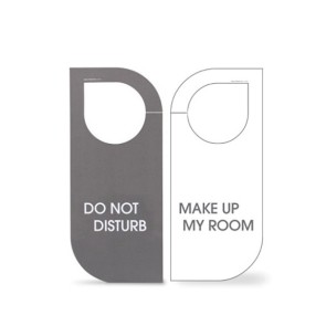 Obvestilo "Make up my room" - "Do not disturb"